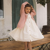 Lil' Atelier Kleid für Mädchen Kokosnussmilch NMFFLORES