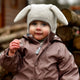 Mikk Line Schlupfmütze aus Merinowolle mit Hasenohren Wool Fullface Bunny Ears Melange Offwhite