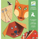 Djeco Origami Kreativset mit Stickern Tiere