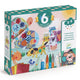 Djeco Kinder-Kunst-Set 6in1 Tiere und ihre Häuser