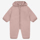 Huttelihut Merino Wollfleece Overall mit Kapuze Mahogany Rose