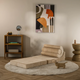 Wigiwama Baby multifunktionale Flipster Brown Sugar pouffe