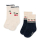 Konges Slojd Socken Jaquard Kirsche 2er-Pack