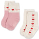 Konges Slojd Jaquard Herz Socken 2 pak