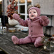 Mikk line Baby-Overall mit Kapuze aus Merinowolle Burlwood