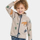 Didriksons Kinder Sweatshirt mit Reißverschluss Monte Winter Ocean Multi