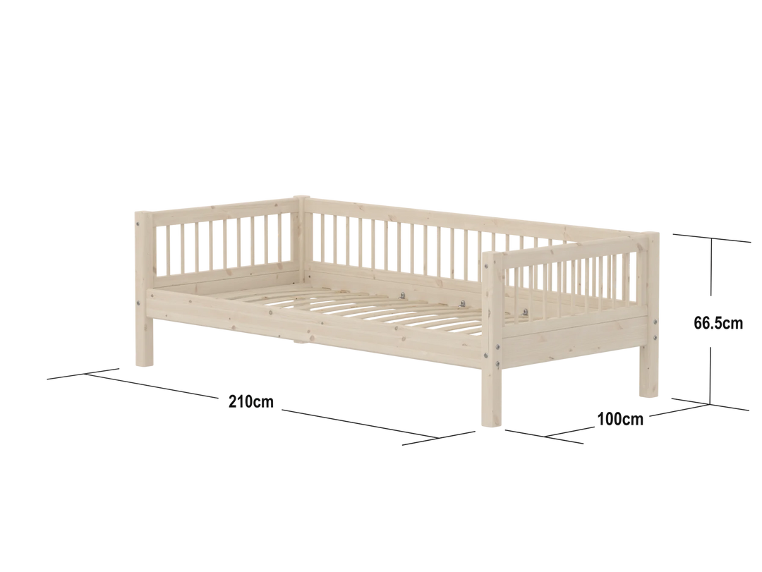 Flexa Einzelkinderbett Classic White Washed Kiefer