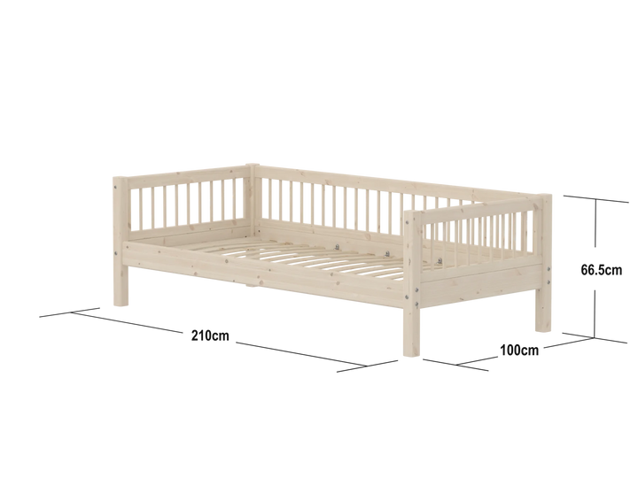 Flexa Einzelkinderbett Classic White Washed Kiefer