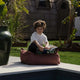 Wigiwama Outdoor Pouf quadratisch Square Ottoman Pomegranate