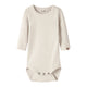 Lil' Atelier Baby Body langarm gerippt Turtledove