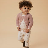 Lil' Atelier Baby Body Slim Silber Pfingstrose Schleife NBFGAVO