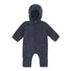Huttelihut Baby Wolloverall mit Kapuze Ombre Blue Melange