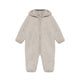 Huttelihut Baby-Overall mit Kapuze Camel Melange