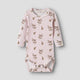 Lil Atelier Baby Body Slim mit Print Apple Rose, Hushed Violet