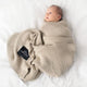 LullaLove Bambusdecke groß 100x120 cm Milchkaffee beige