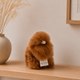 Inkari Alpaka Kuscheltier Monsterfluff Haselnuss 23 cm