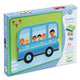 Djeco Magnetische Puzzles für Kinder Inzebox Fahrzeuge