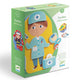 Djeco Kinderpuzzle Magnetisches Ankleidespiel Berufe