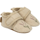 Mikk Line Wolle Kinderschuhe mit gesticktem Prewalker Off White