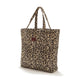 La Millou Shopper Tasche Ortalion Gesteppte Mumientasche mit Tasche Leopard Creme