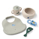 Liewood Silikon-Geschirr-Set Mileah Dino Roar Dove Blue