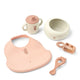 Liewood Kindergeschirr-Set Mileah Baby Mealtime Set Wild Child Rosey