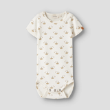 Lil' Atelier Kurzarm-Body Duna Slim Coconut Milk Strawberry NBFRACHELLO