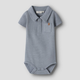 Lil' Atelier Slim Baby Body mit Kragen für Jungen Tradewinds NBMFALK