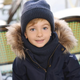 En Fant Kinder Strickmütze mit Futter Beanie Parisian Night