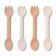Liewood Silikonbesteck - Löffel/Gabel 2in1 4er-Pack Rose multi mix